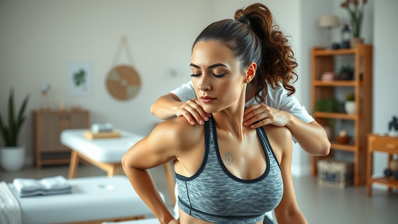 Sports chiropractic therapy for athletes in a modern clinic setting