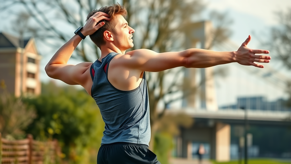 Athlete in Bristol finds pain relief with chiropractic treatment outdoors