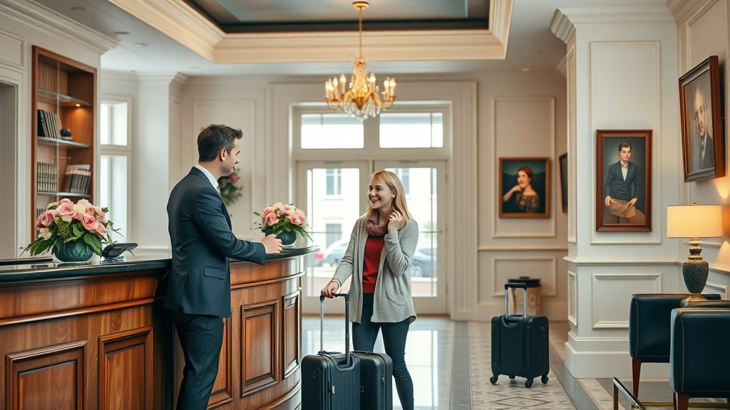 Guests warmly welcomed at Bristol hotel accommodation reception