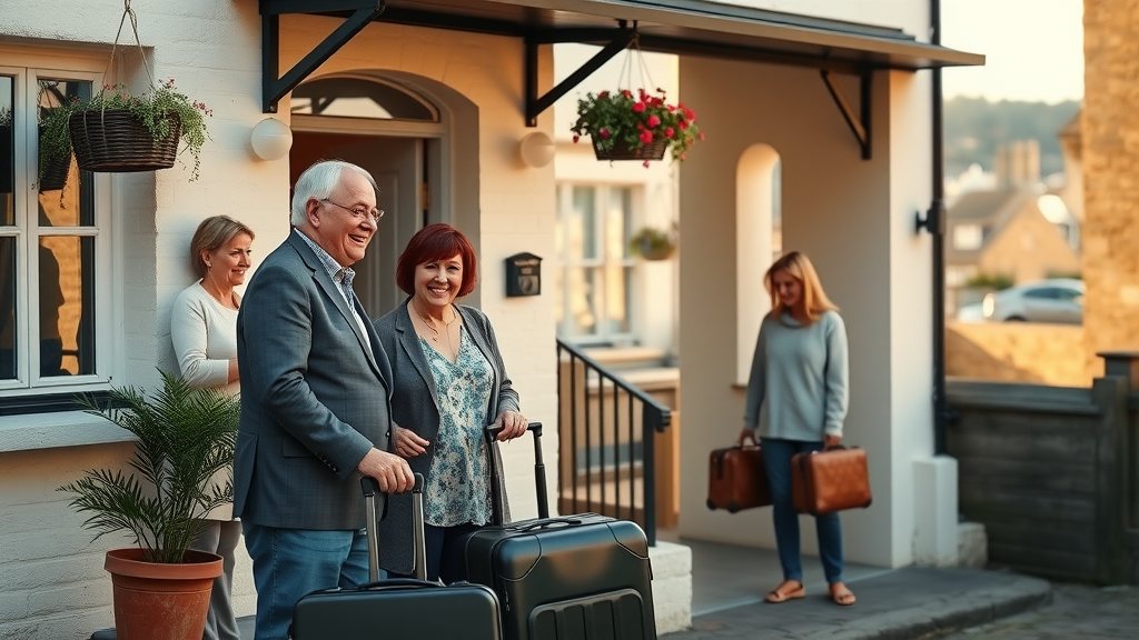 Cornwall guesthouse stay hosts welcome travelers with warmth at classic entrance