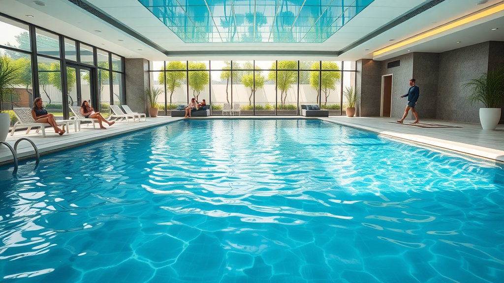 Village Hotel Bristol indoor pool and wellness area with relaxed atmosphere